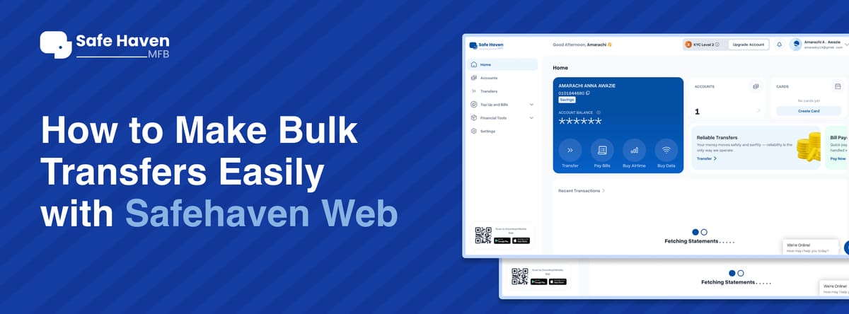 How to Make Bulk Transfers Easily with Safe Haven Web